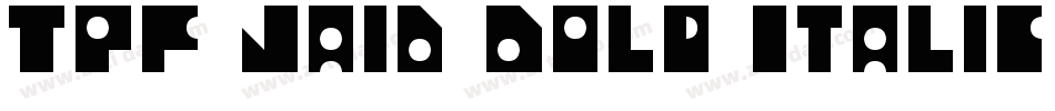TPF Jaib Bold Italic字体转换
